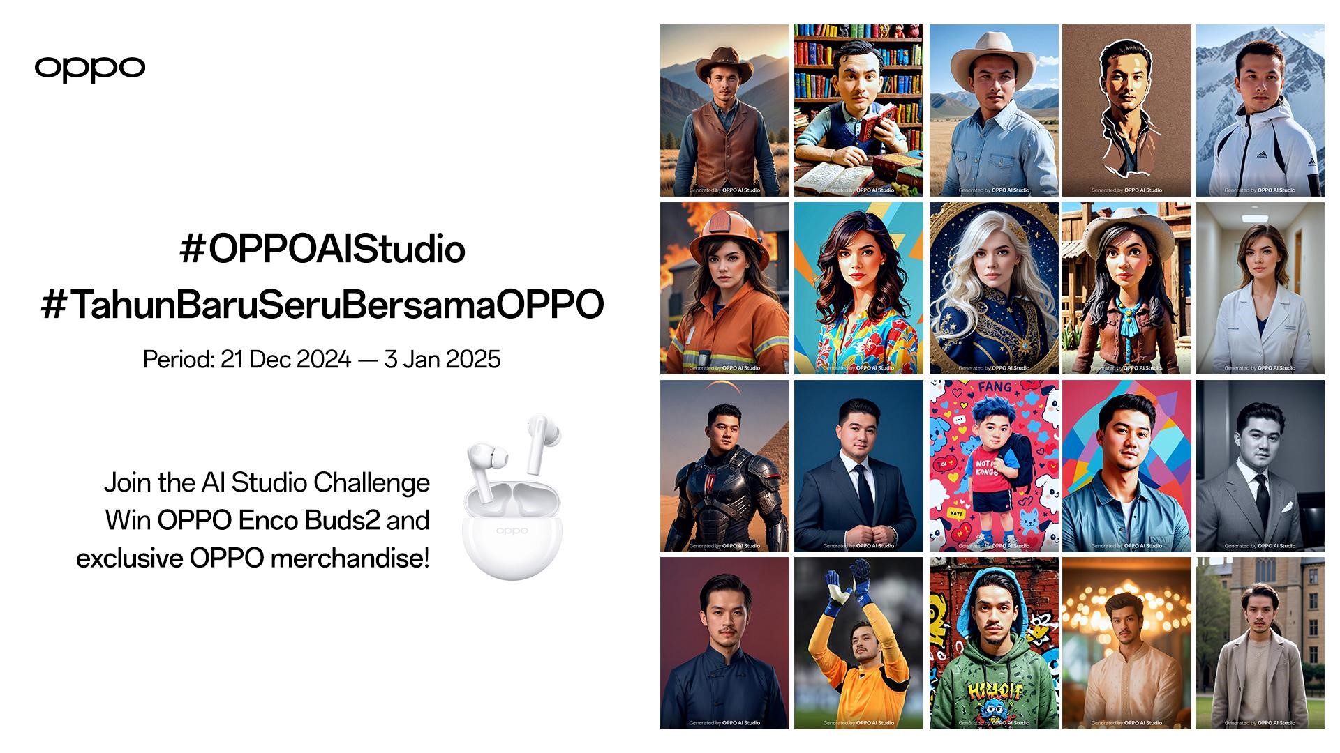 Rayakan Tahun Baru dengan Kreativitas Lewat OPPO AI Studio, Hadiah Menarik Menanti